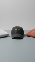 Embroidered Cap with Gold Accent Logo