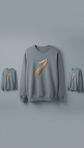 Slate Mist Crewneck with Motivational Graphic
