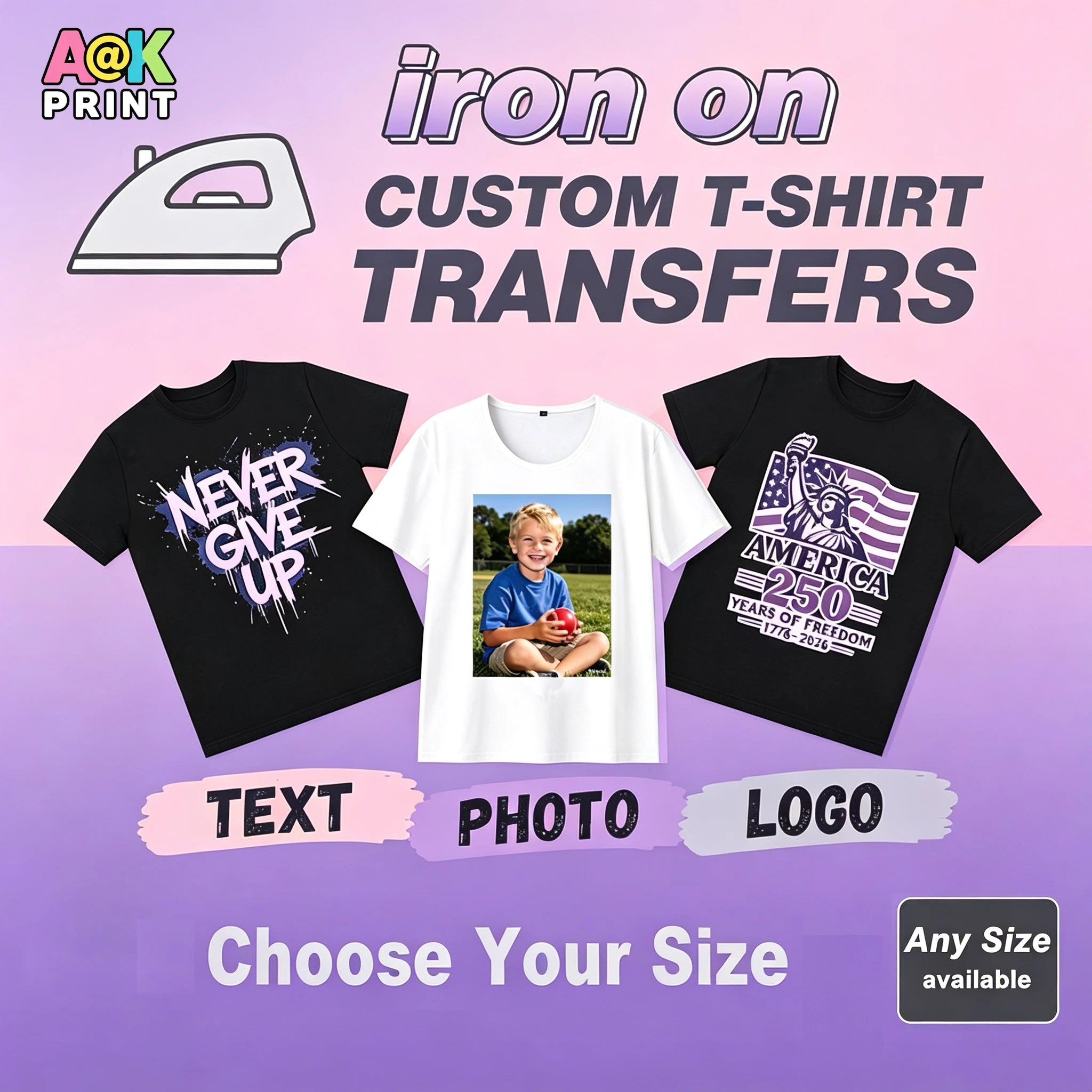 Custom Logo & Photo DTF Transfers