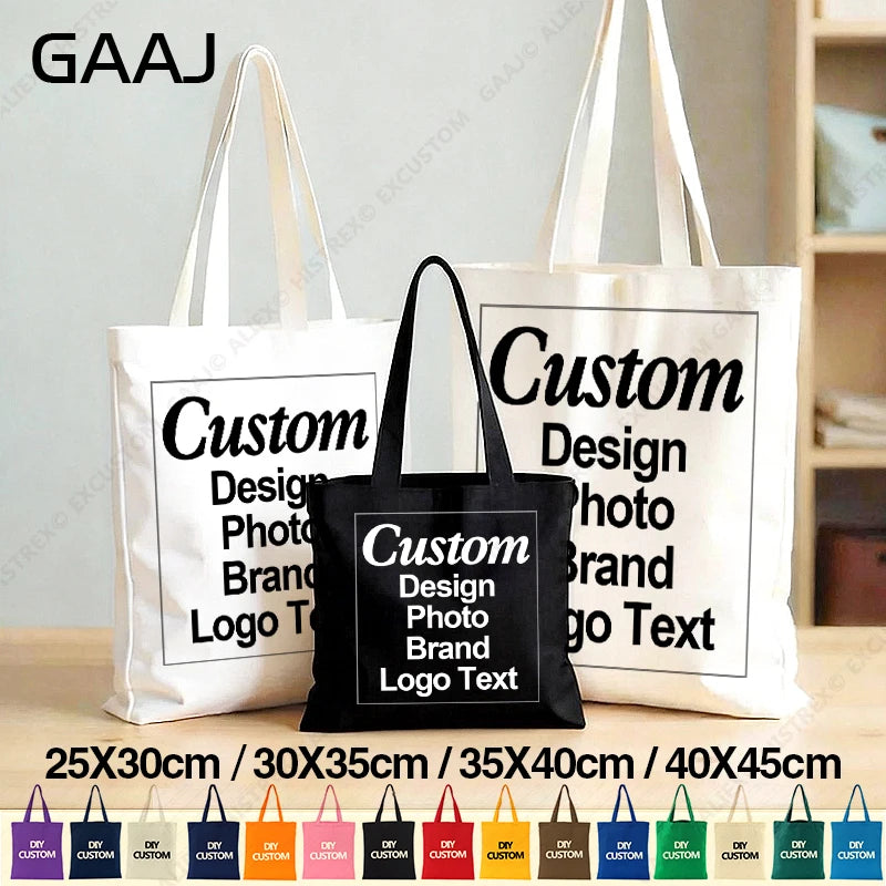 Custom 100% Cotton Canvas Tote Bag