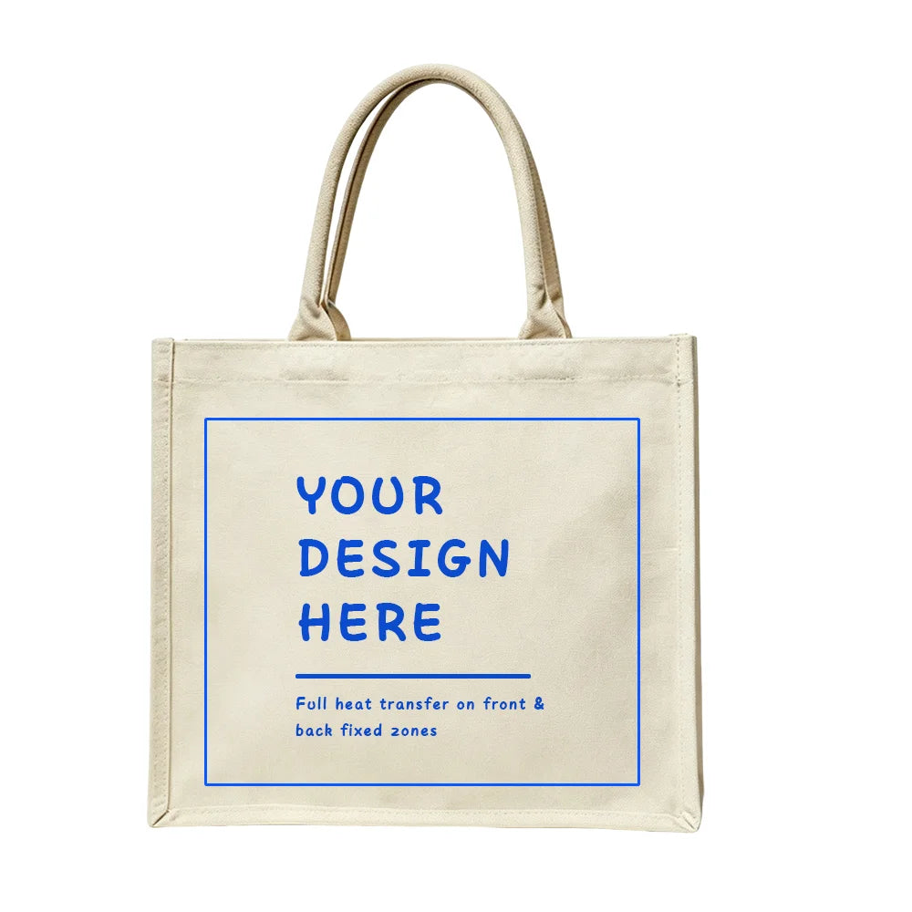 Custom 3D Print Canvas Tote Bag