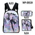Anime 3D Print Backpack Set
