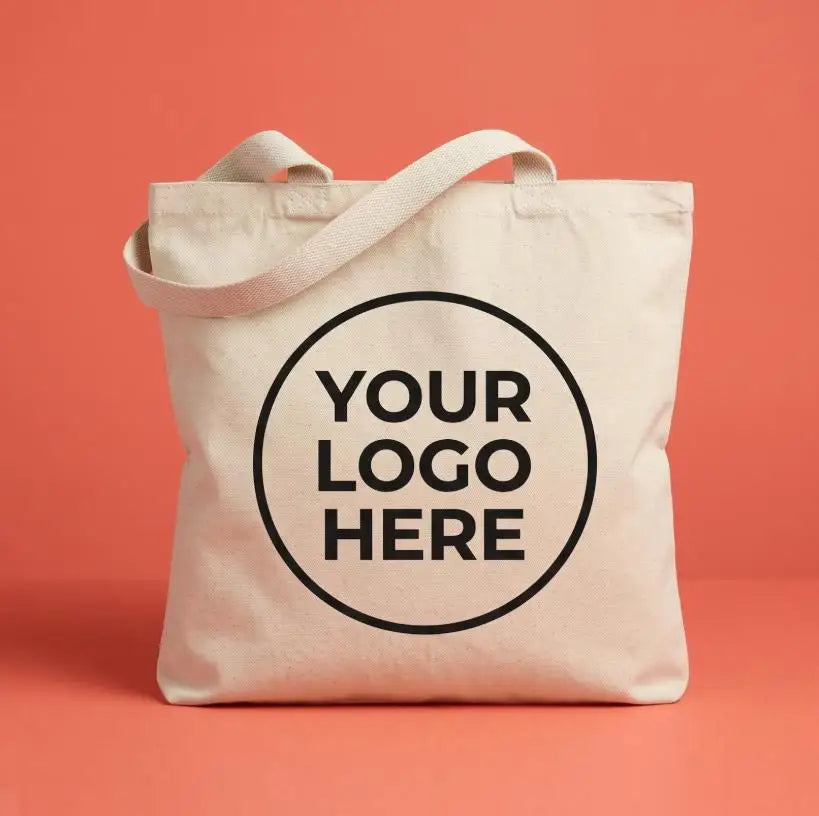 Custom Logo Canvas Tote Bag