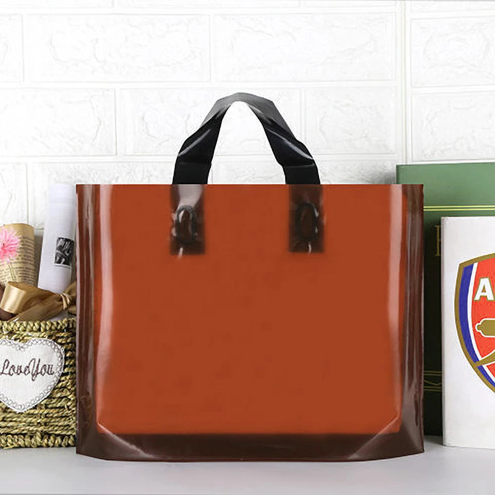 Custom Logo Shopping Bags – 100 Pack