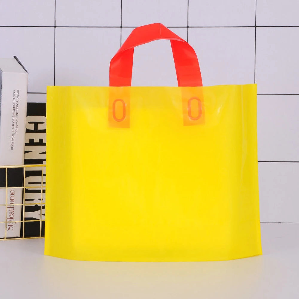 Custom Logo Shopping Bags – 100 Pack