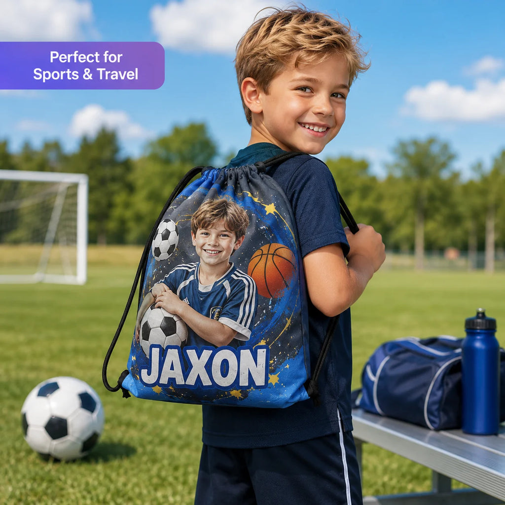 Personalized Kids Drawstring Backpack