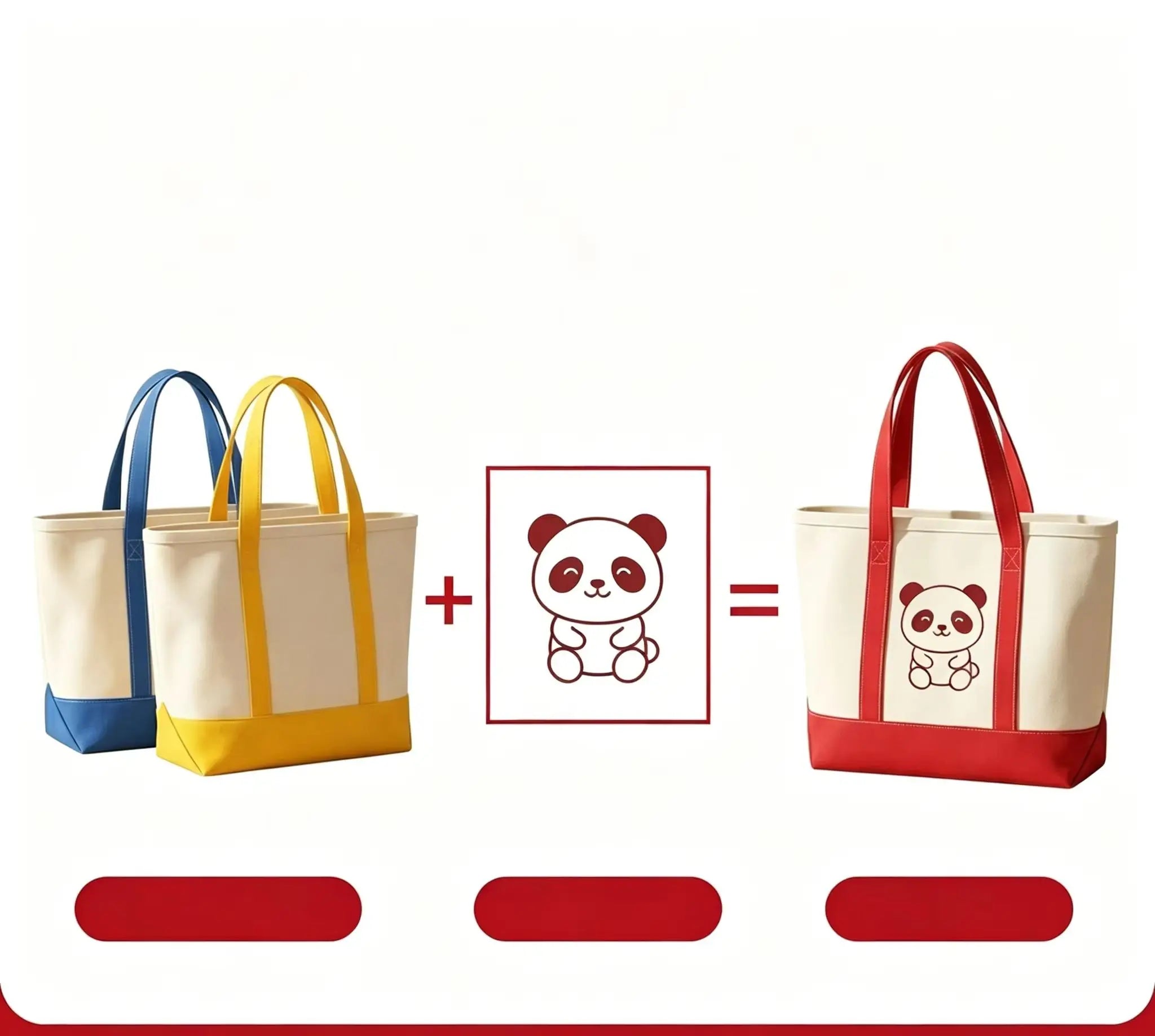 Personalized Photo & Text Tote Bag