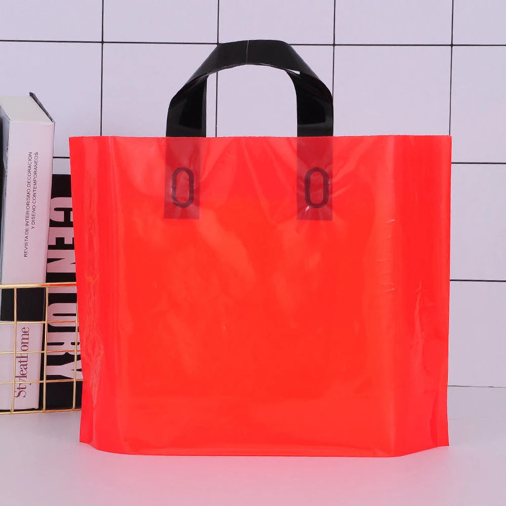 Custom Logo Shopping Bags – 100 Pack