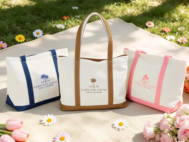 Personalized Photo & Text Tote Bag