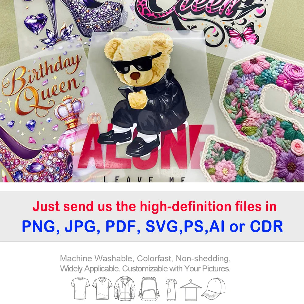 Custom Logo & Photo DTF Transfers