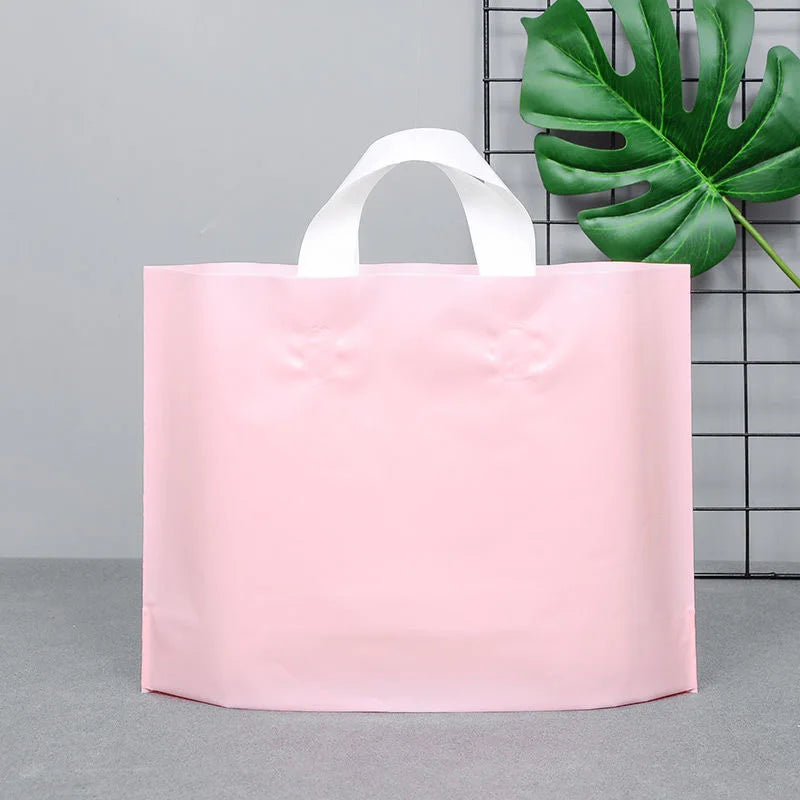 Custom Logo Shopping Bags – 100 Pack