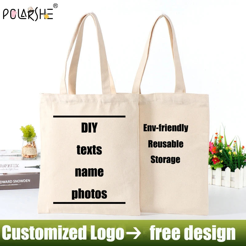 Custom Canvas Tote Bags – 10 Pack