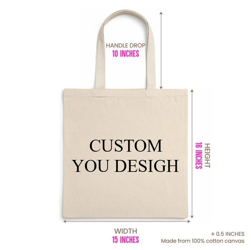 Custom Logo Canvas Tote Bag
