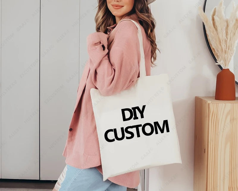 Custom 100% Cotton Canvas Tote Bag