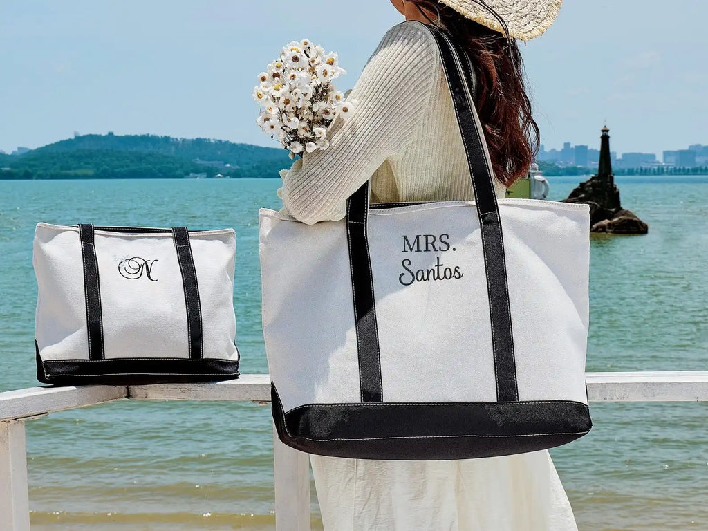Personalized Photo & Text Tote Bag
