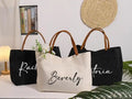 Personalized Bridesmaid Canvas Tote Bag