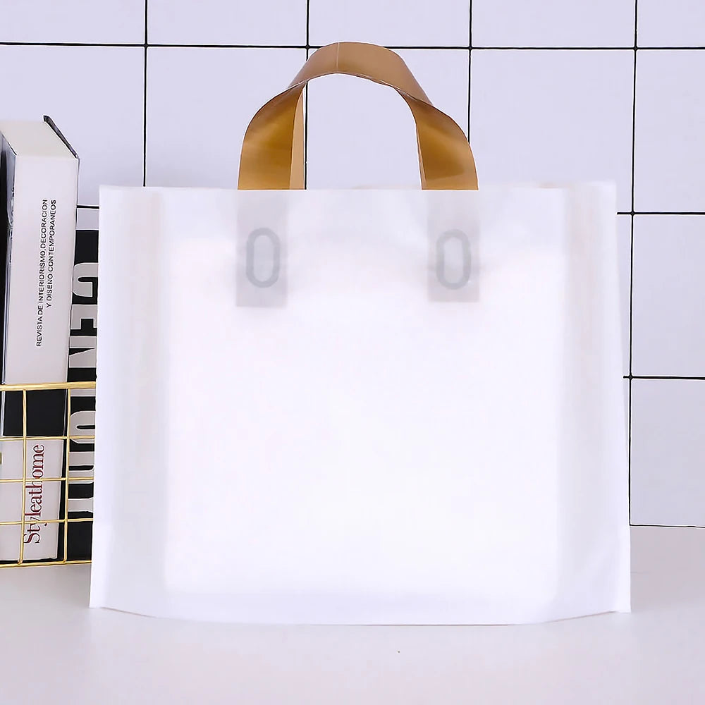 Custom Logo Shopping Bags – 100 Pack