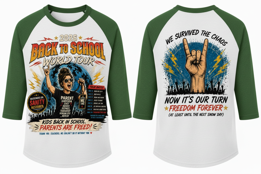 Raglan baseball tee mockup - white and forest green